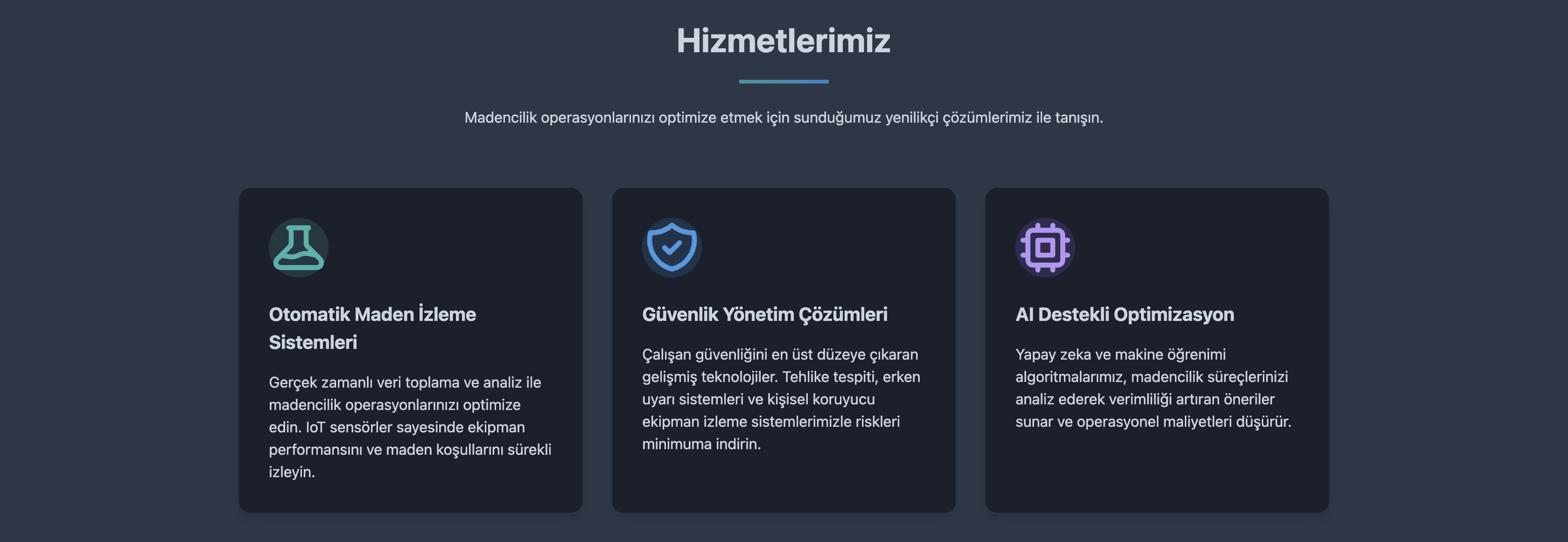 Equipment Analysis Screen